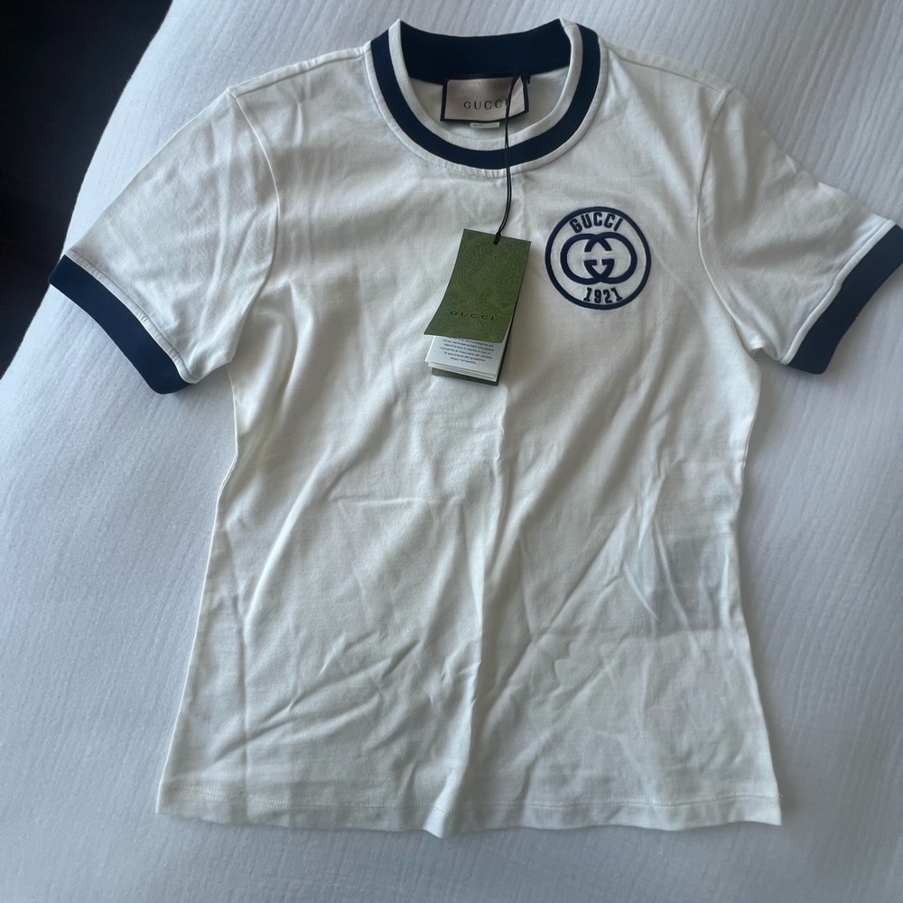 Gucci Cotton Jersey T-Shirt w/ Embroidery